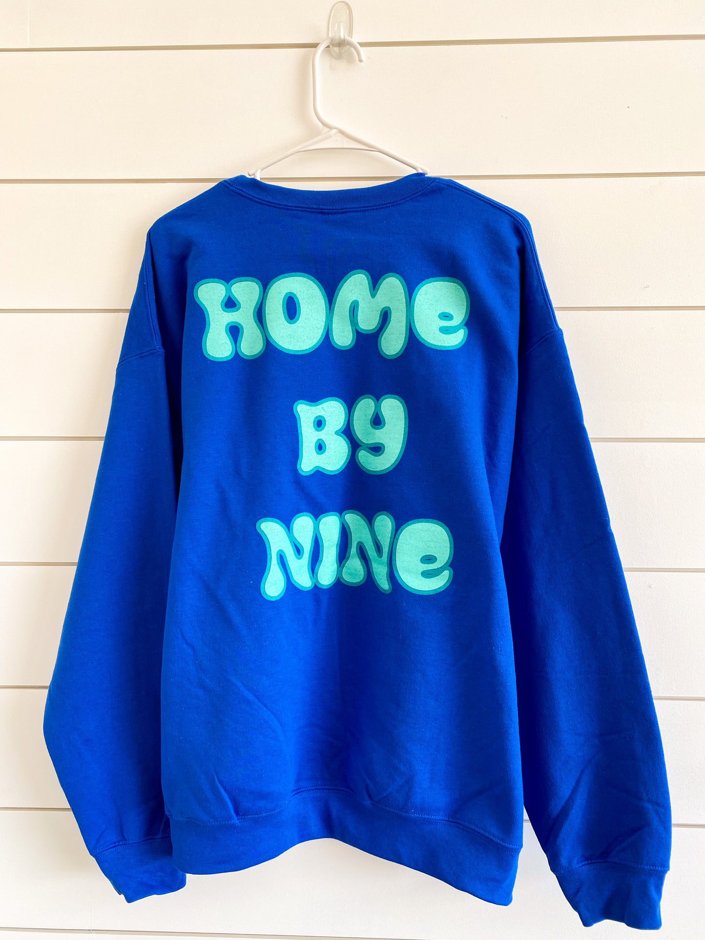 home by nine crewneck (blue)